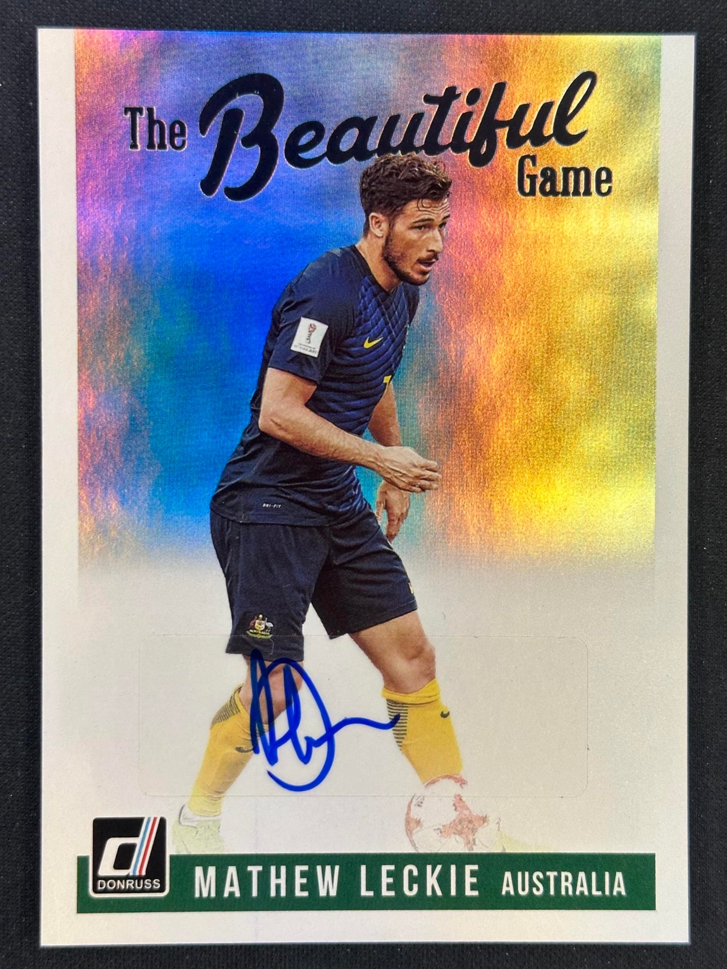 2018-19 Donruss #BG-MLE Mathew Leckie The Beautiful Game Autographs