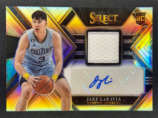 2022-23 Panini Select #RJA-JLR Jake LaRavia Rookie Jersey Autographs #/199