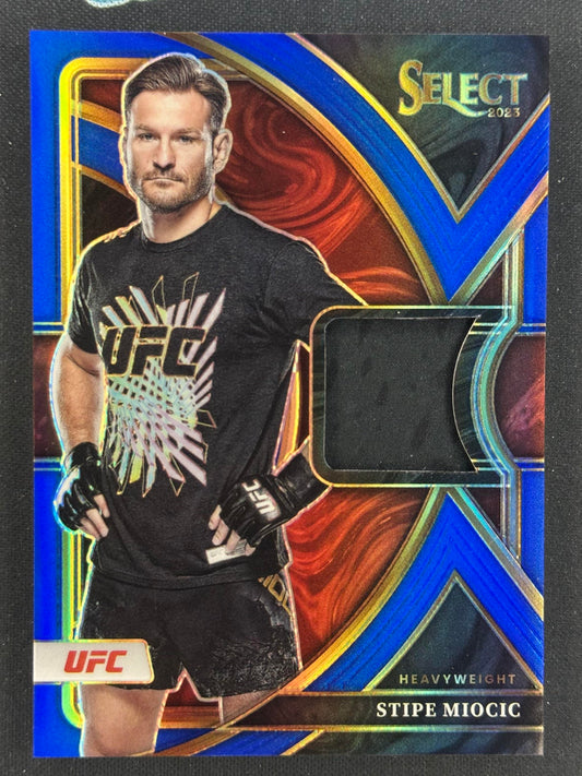 2023 Panini Select UFC #SS-SMC Stipe Miocic Selective Swatches Blue Prizms #/49