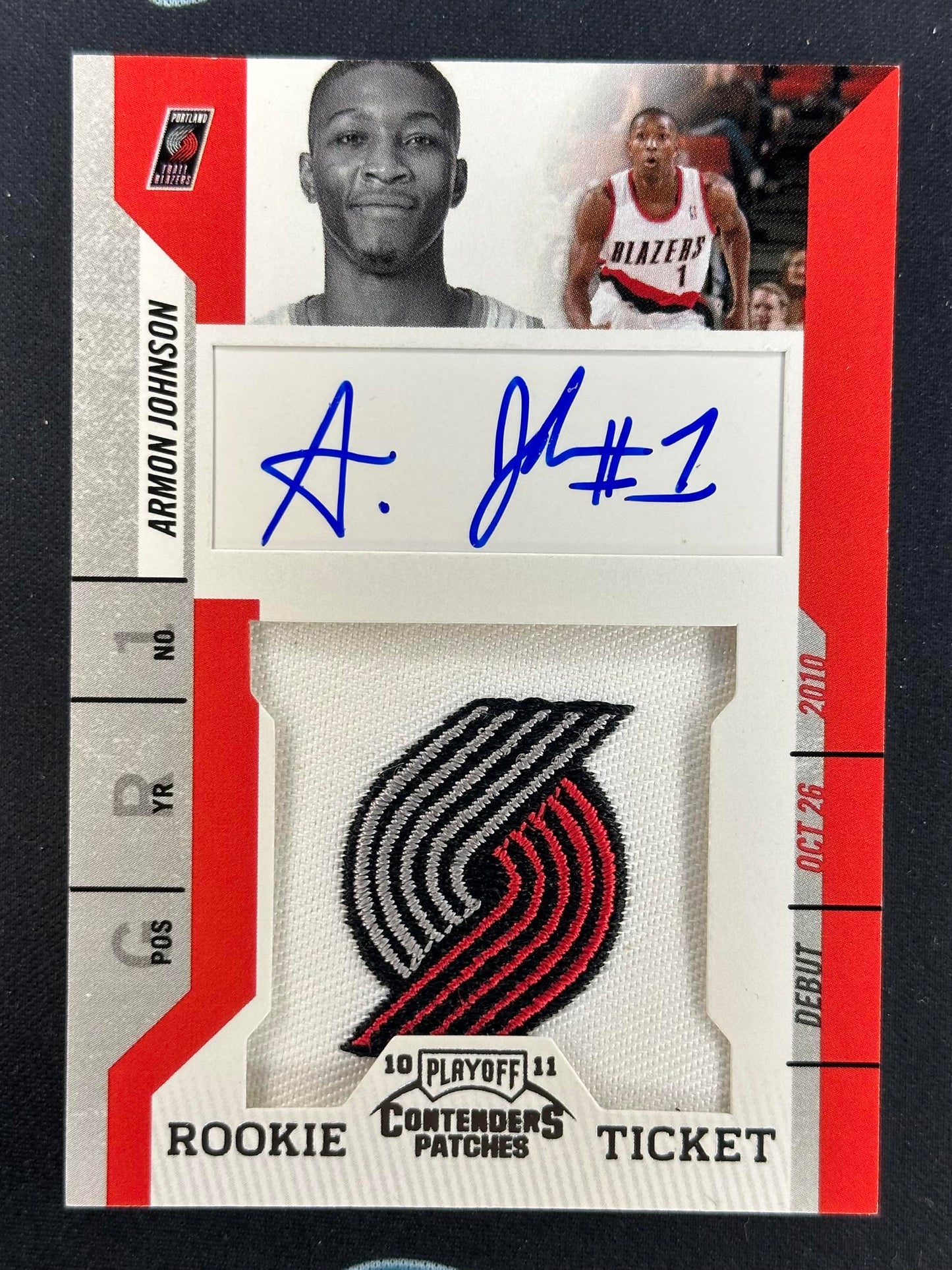 2010-11 Playoff Contenders Patches #143 Armon Johnson
