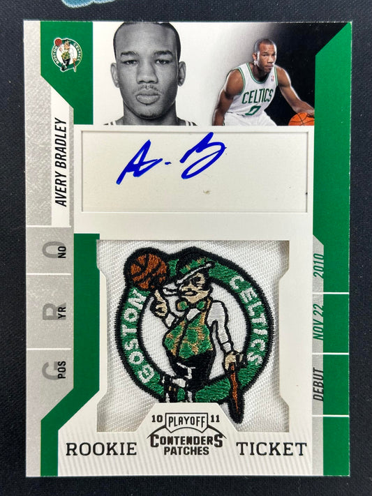 2010-11 Playoff Contenders Patches #118 Avery Bradley