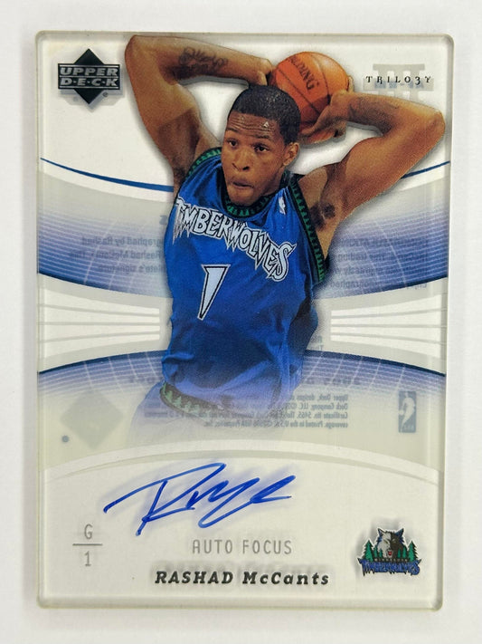 2005-06 Upper Deck Trilogy #AF-RM Rashad McCants Auto Focus