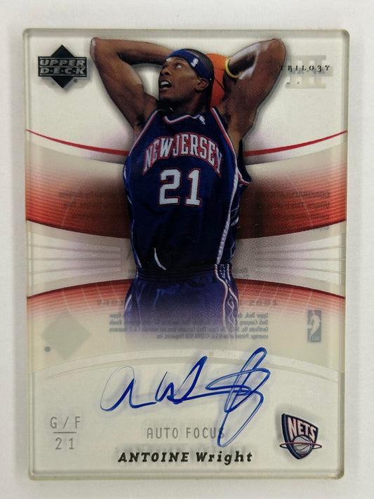 2005-06 Upper Deck Trilogy #AF-AW Antoine Wright Auto Focus