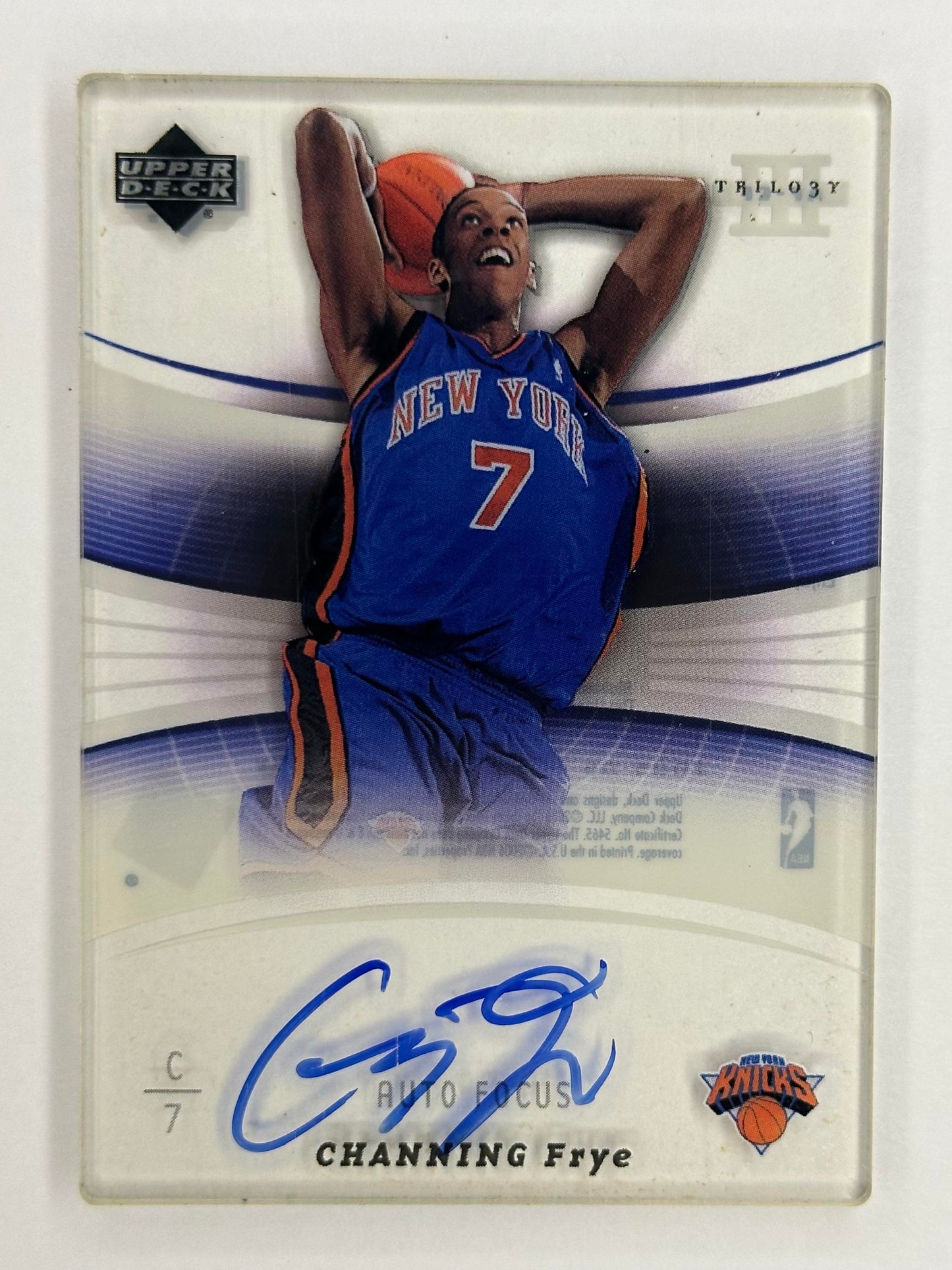 2005-06 Upper Deck Trilogy #AF-CF Channing Frye Auto Focus