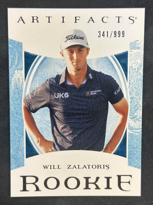 2024 Upper Deck Portfolio #1 Will Zalatoris Artifacts Rookies #/999