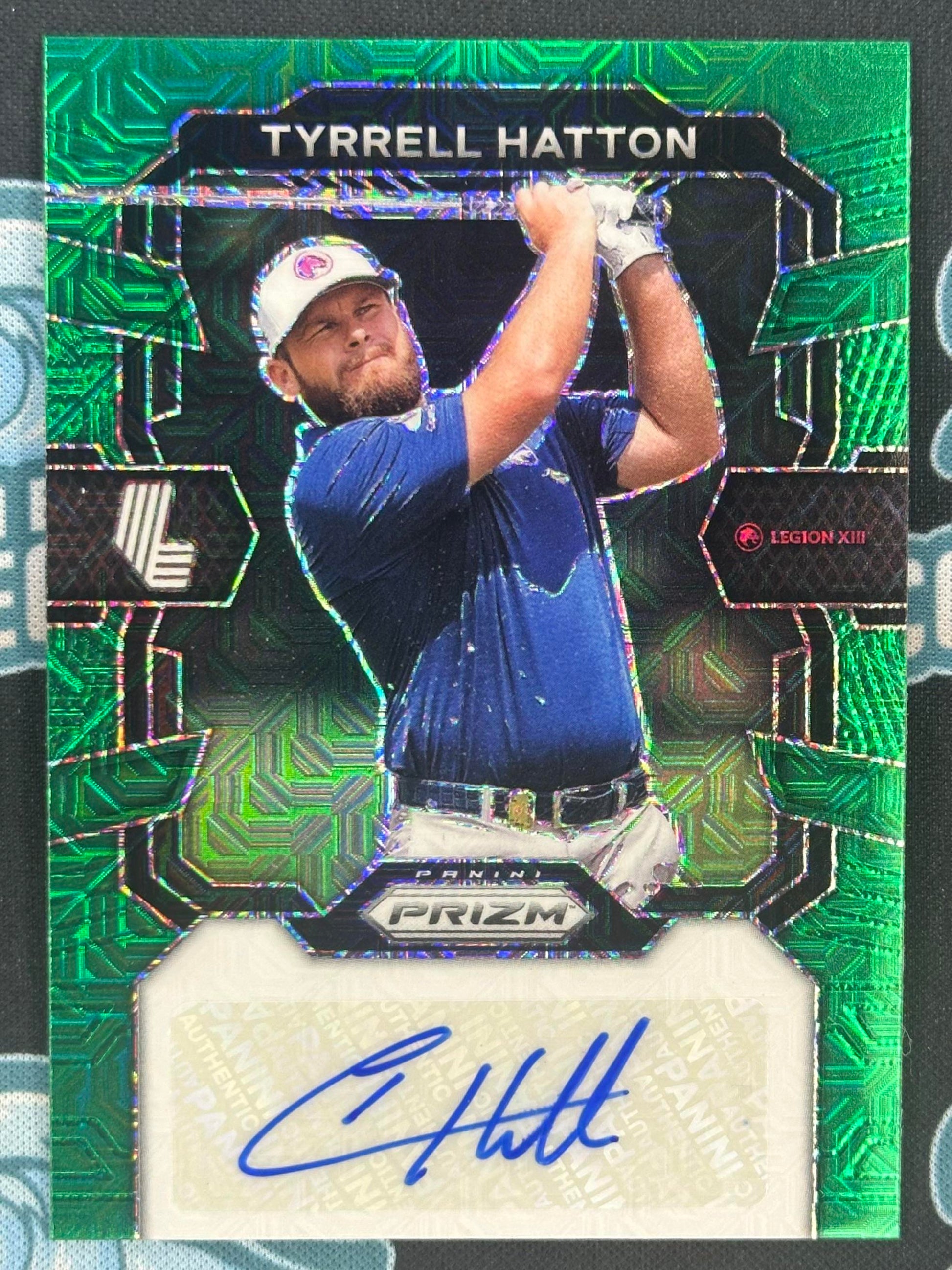 2024 Panini Prizm LIV #SIG-THA Tyrrell Hatton Signatures Green Mojo #/54