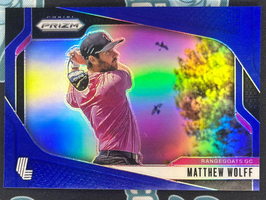 2025 Panini Prizm LIV #91 Matthew Wolff Blue #/99