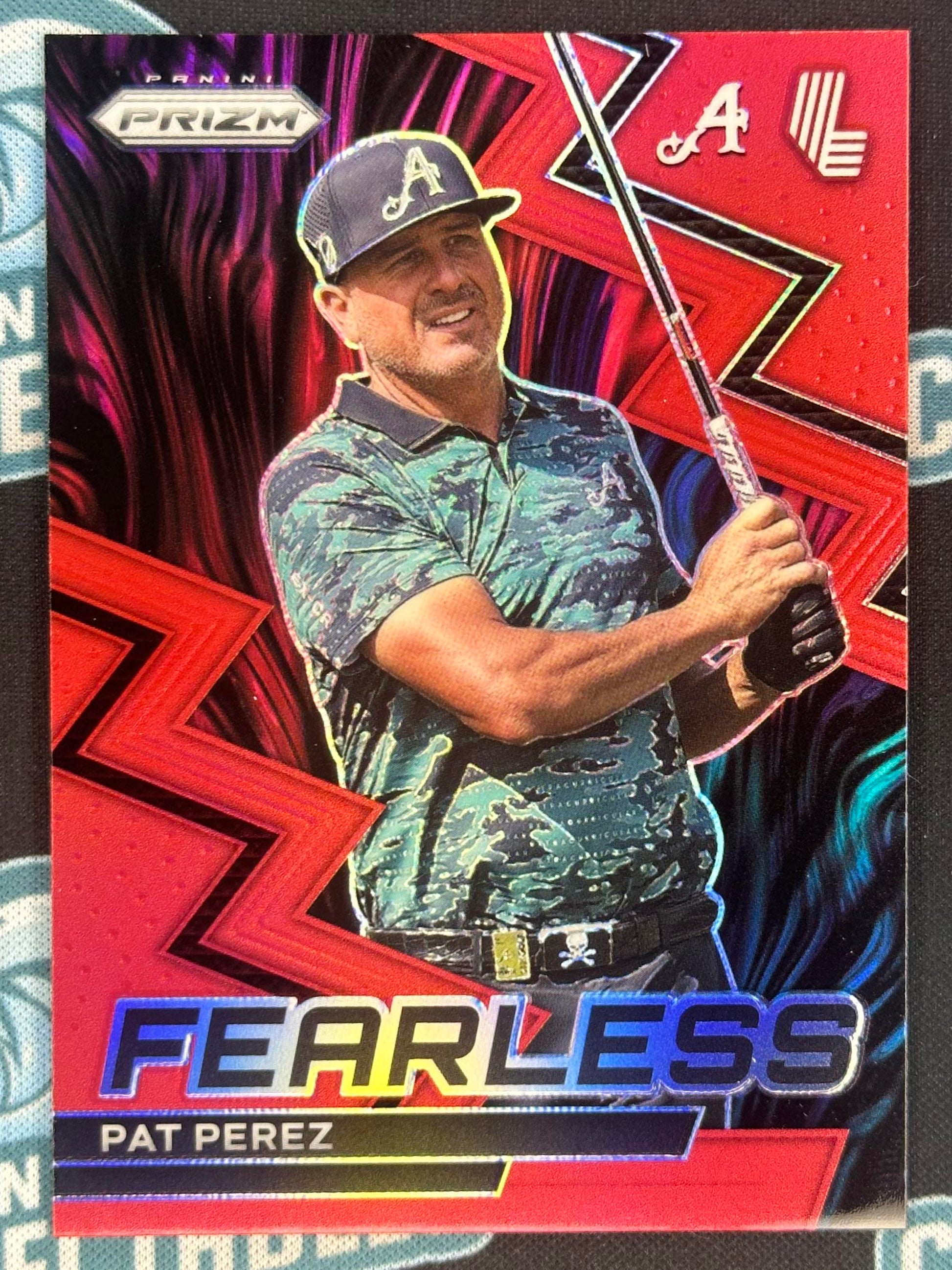 2024 Panini Prizm LIV #15 Pat Perez Fearless Red #/149