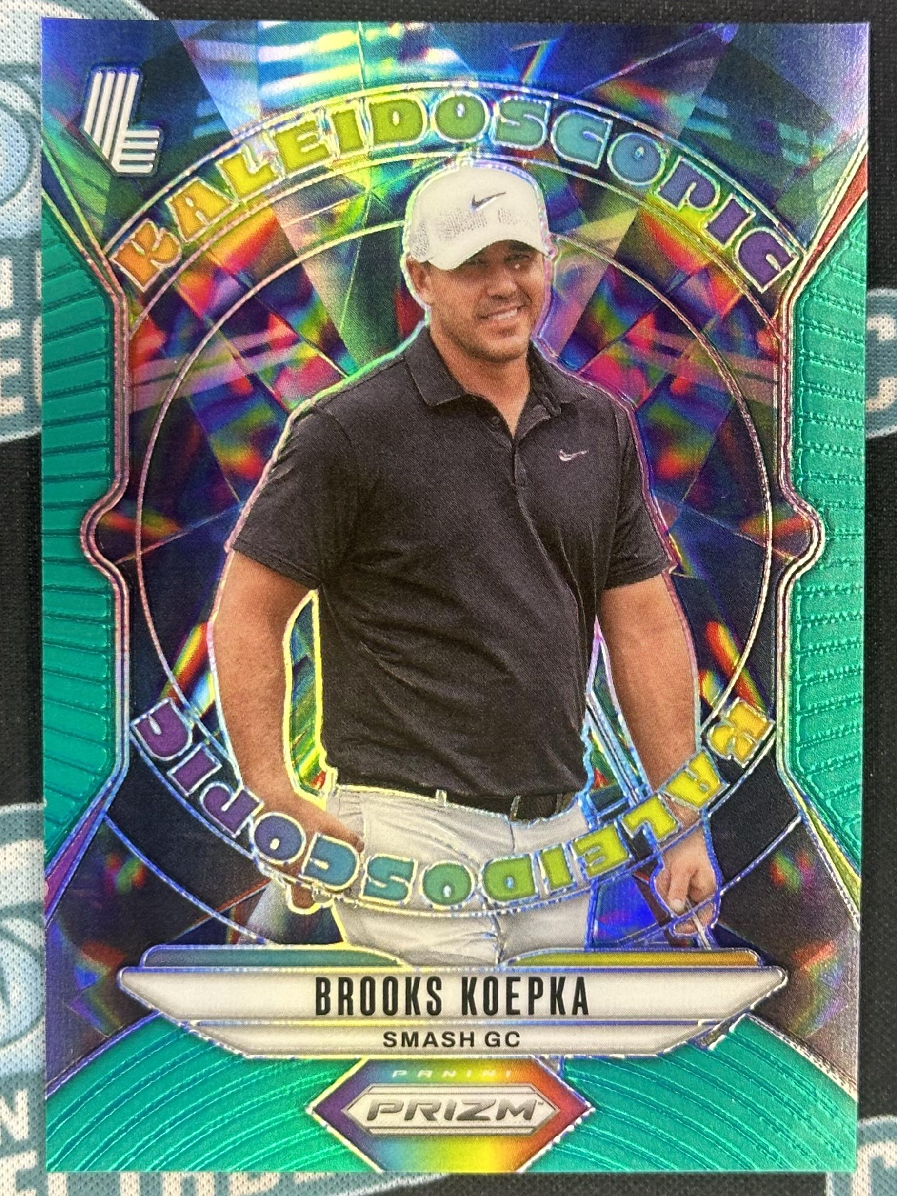 2025 Panini Prizm LIV #4 Brooks Koepka Kaleidoscopic Prizms Teal #/275