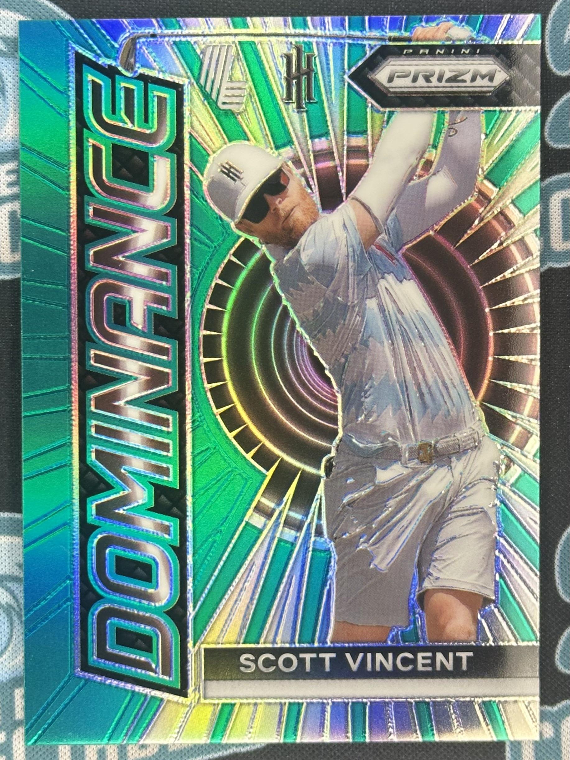 2024 Panini Prizm LIV #11 Scott Vincent Dominance Teal #/199