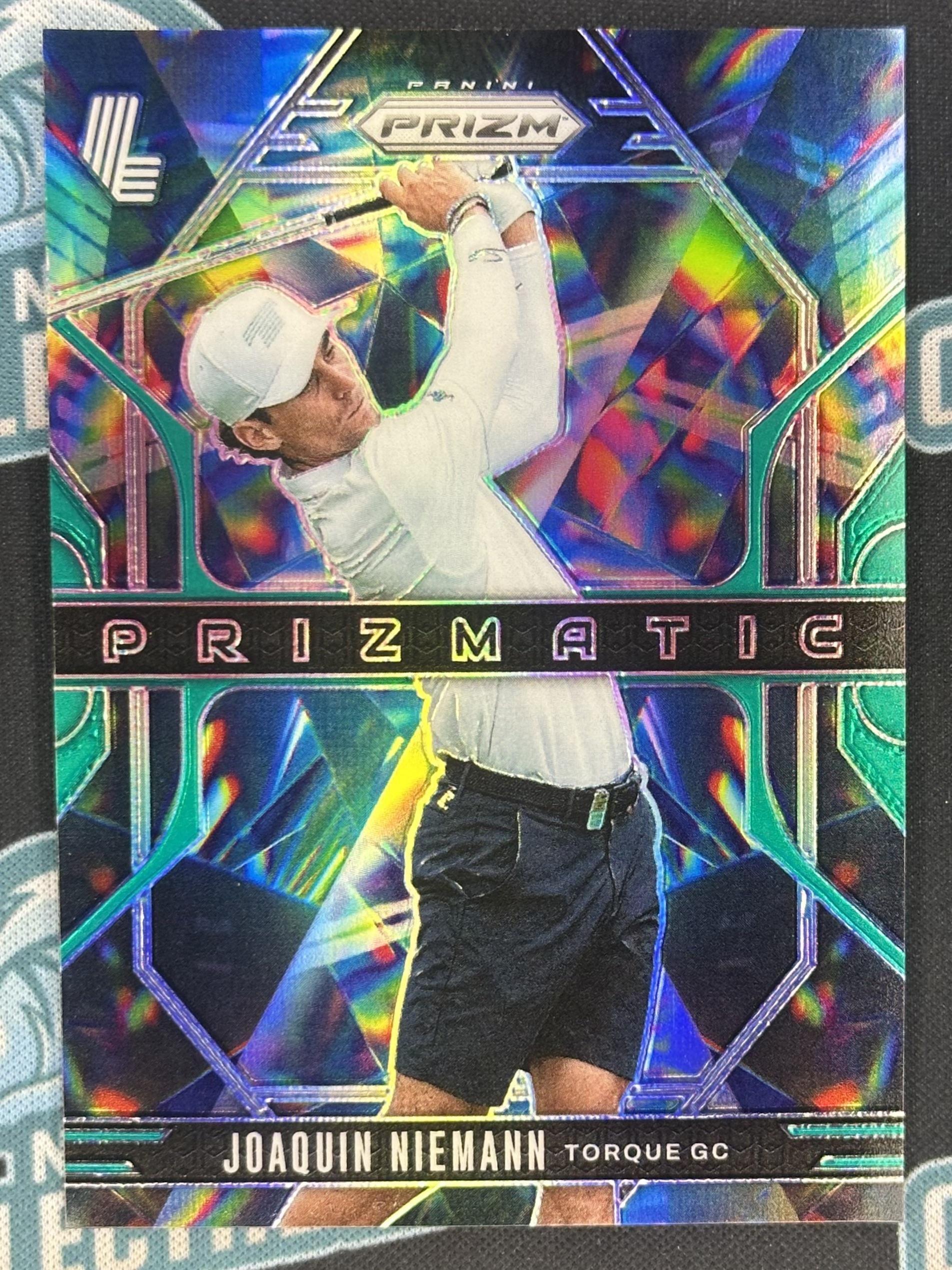 2025 Panini Prizm LIV #6 Joaquin Niemann Prizmatic Prizms Teal #/275
