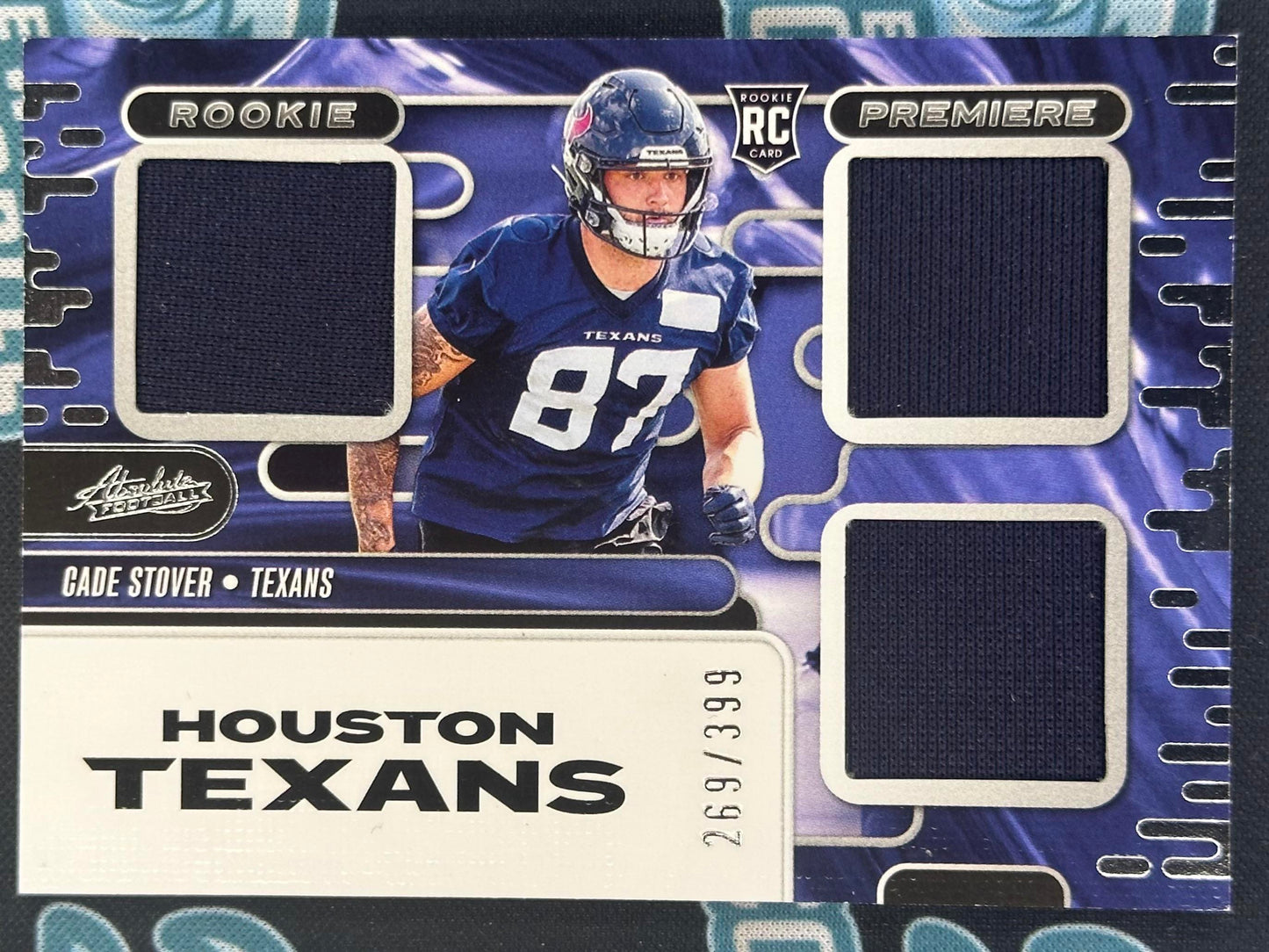 2024 Panini Absolute #RPM-CSR Cade Stover Rookie Premiere Materials #/399