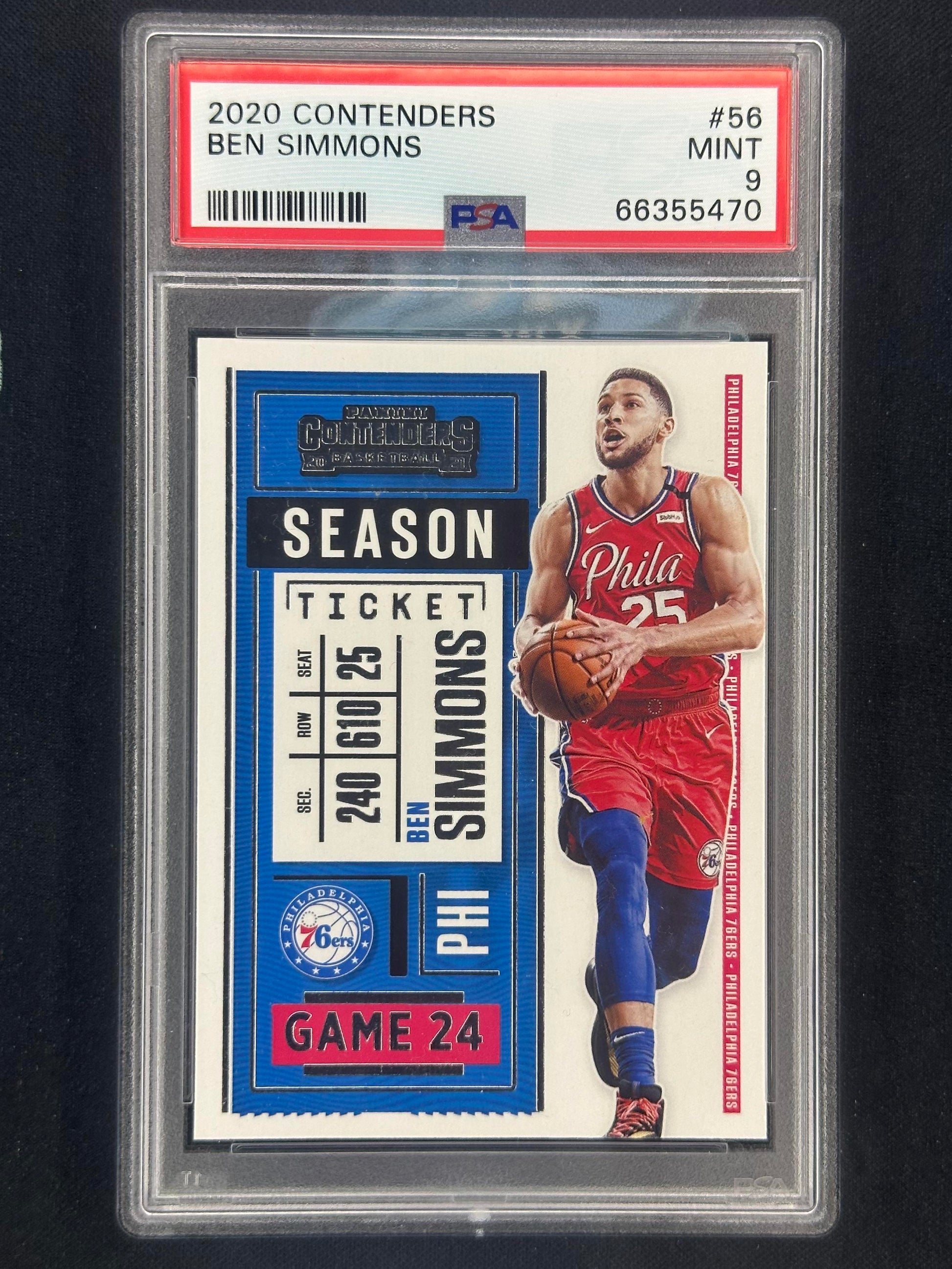 2020 Panini Contenders #56 Ben Simmons /49 PSA 9