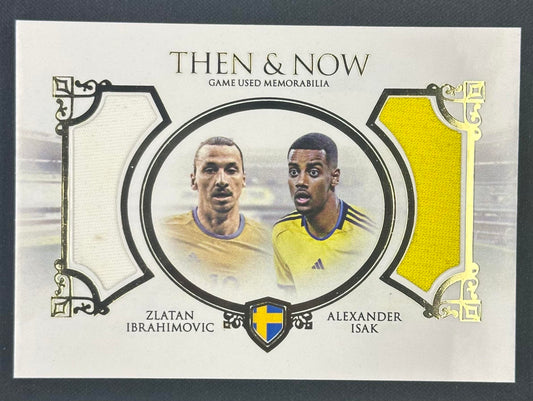 2024 Futera Unique Nostalgia Ibrahimovic/Isak Then & Now Relics /17
