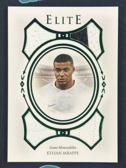 2022-23 Futera Unique World Football Kylian Mbappe Elite Relics Emerald /15