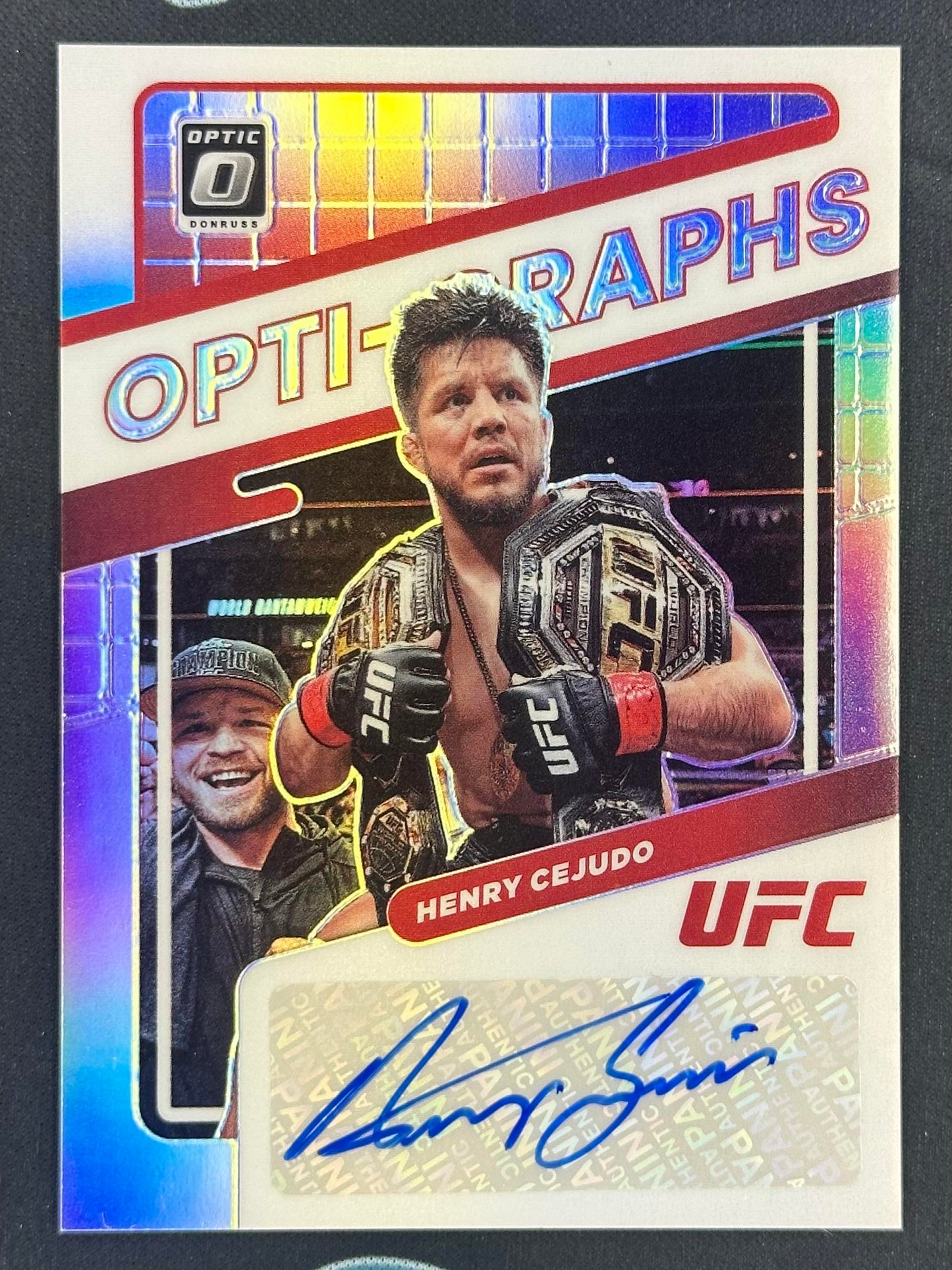 2022 Donruss Optic UFC #OG-HCJ Henry Cejudo Opti-Graphs