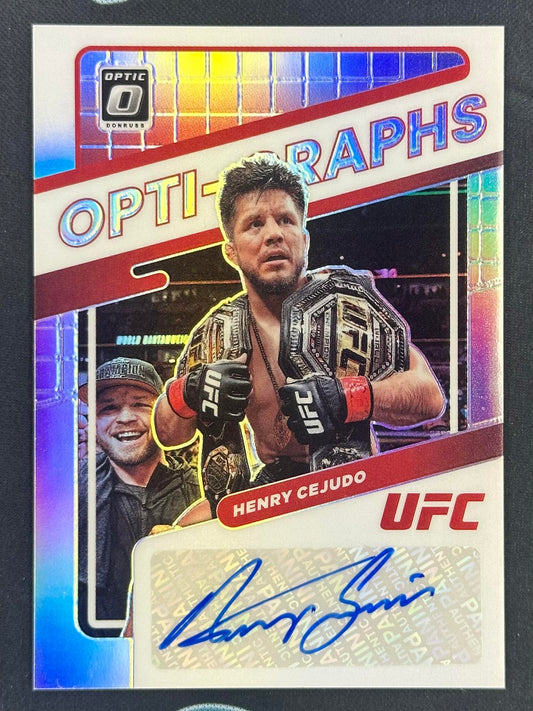 2022 Donruss Optic UFC #OG-HCJ Henry Cejudo Opti-Graphs