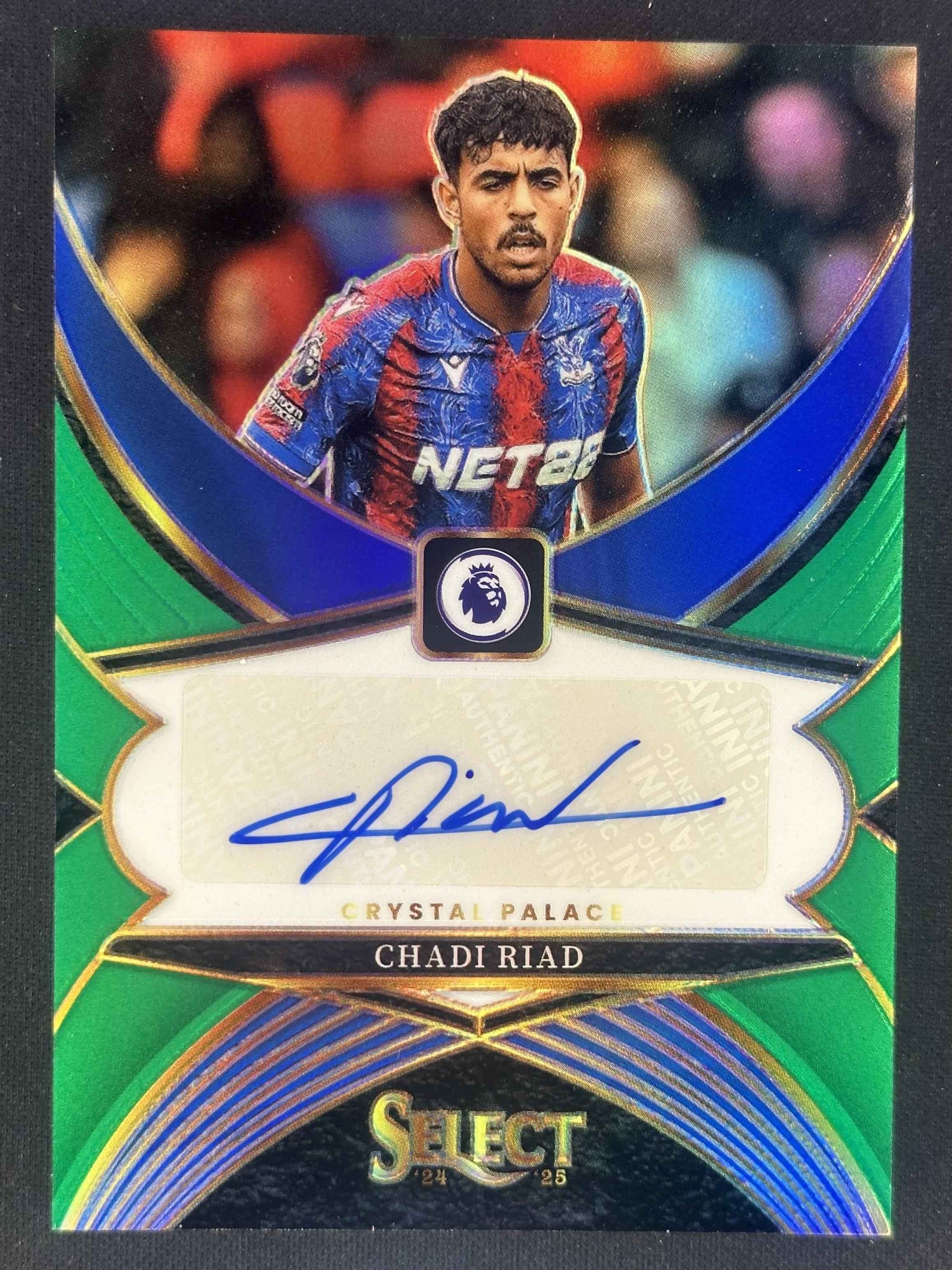 2024-25 Panini Select Premier League Chadi Riad Select Signatures Green /5