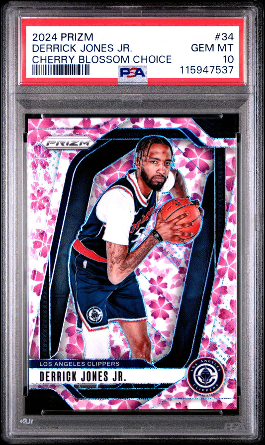 2024 Panini Prizm #34 Derrick Jones Jr. Cherry Blossom Choice PSA 10