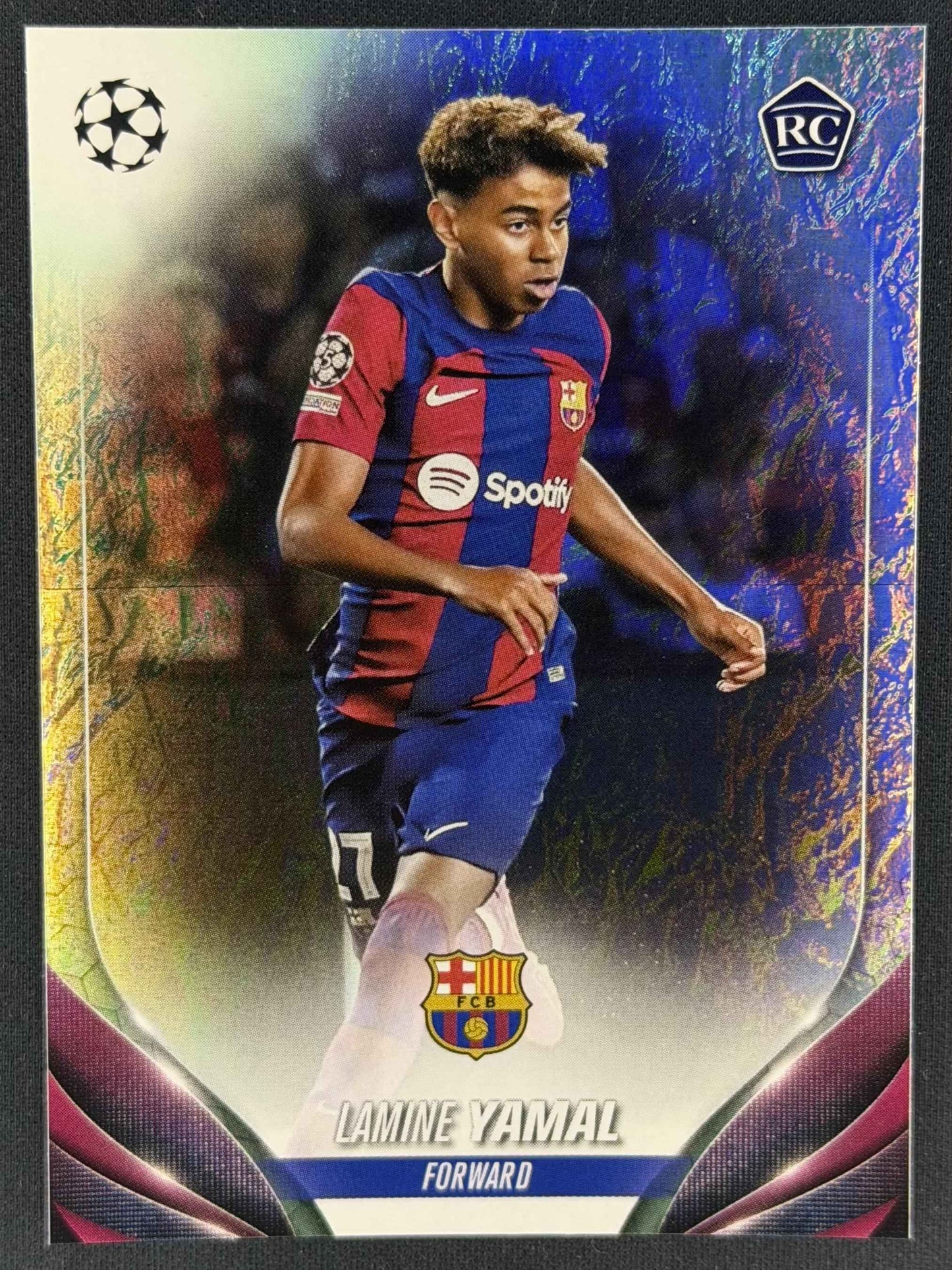 2023-24 Topps Chrome UEFA Club Competitions #64 Lamine Yamal Refractor