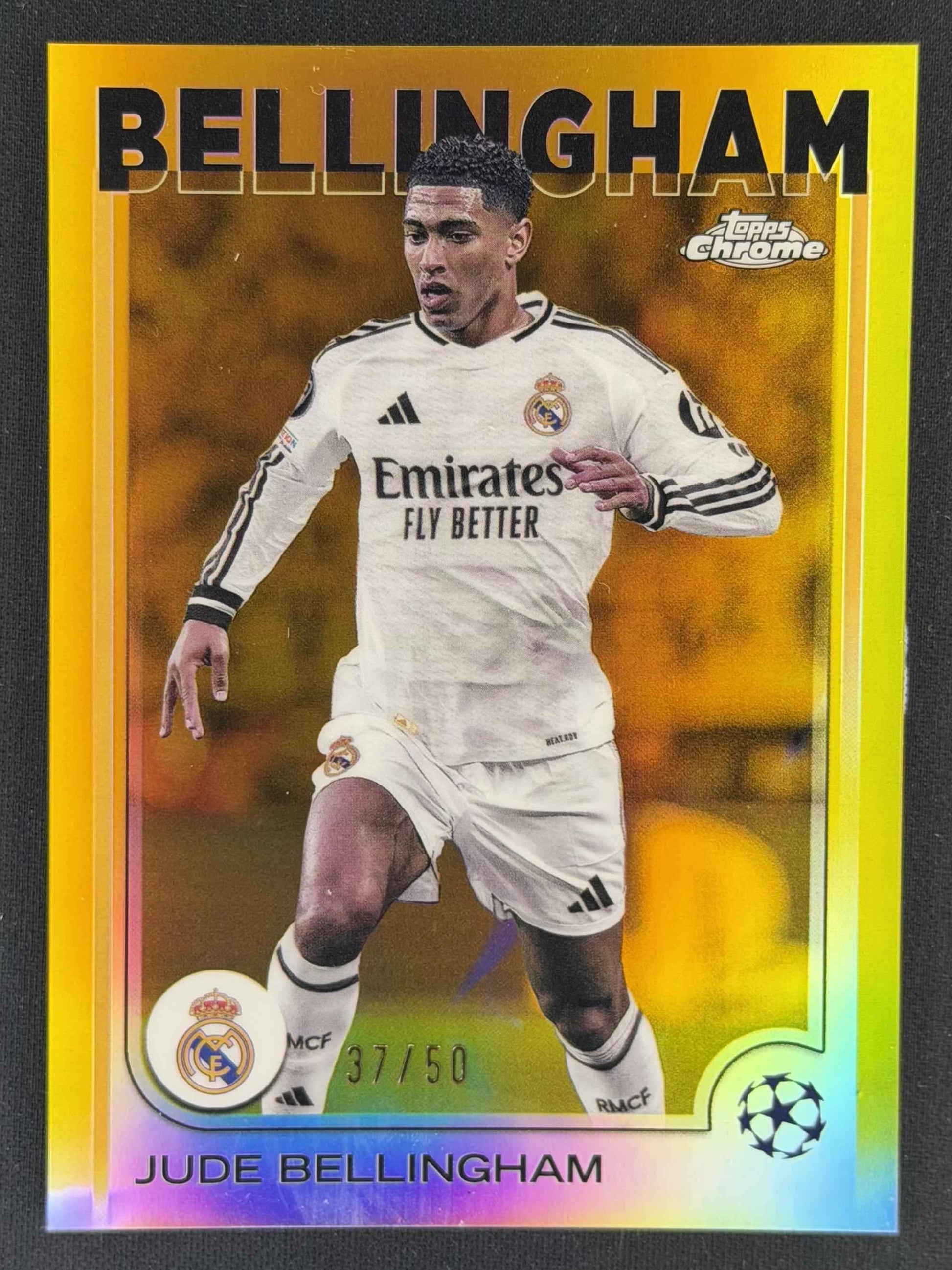 2024-25 Topps UEFA Club Competitions #22 Jude Bellingham Gold Foil #/50