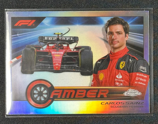 2023 Topps Chrome Formula 1 #CAM-CSI Carlos Sainz Camber