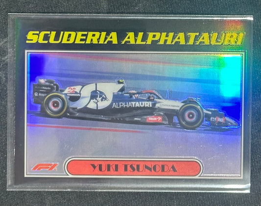 2023 Topps Chrome Formula 1 #AU77-YT Yuki Tsunoda Autos of 1977