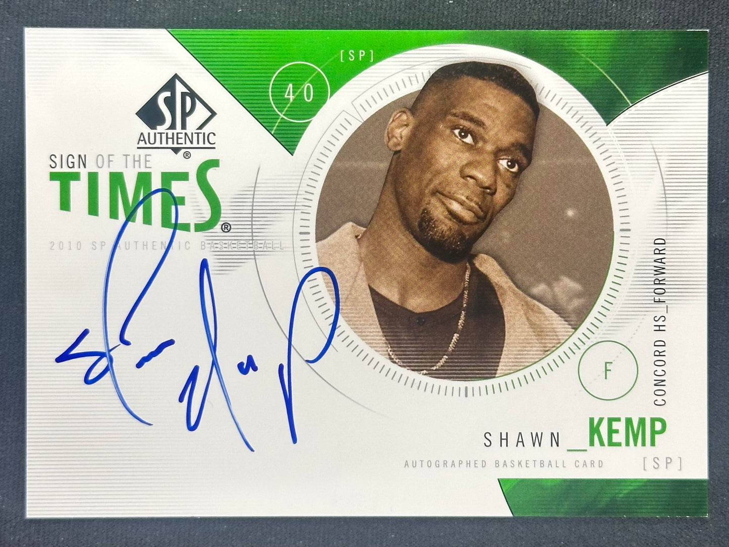2010-11 SP Authentic Sign of the times Shawn Kemp