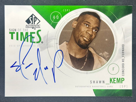 2010-11 SP Authentic Sign of the times Shawn Kemp