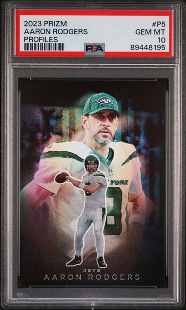 2023 Panini Prizm Profiles #P5 Aaron Rodgers PSA 10